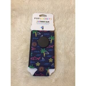 PopThirst Slim Can Holder-Neon Tropicali